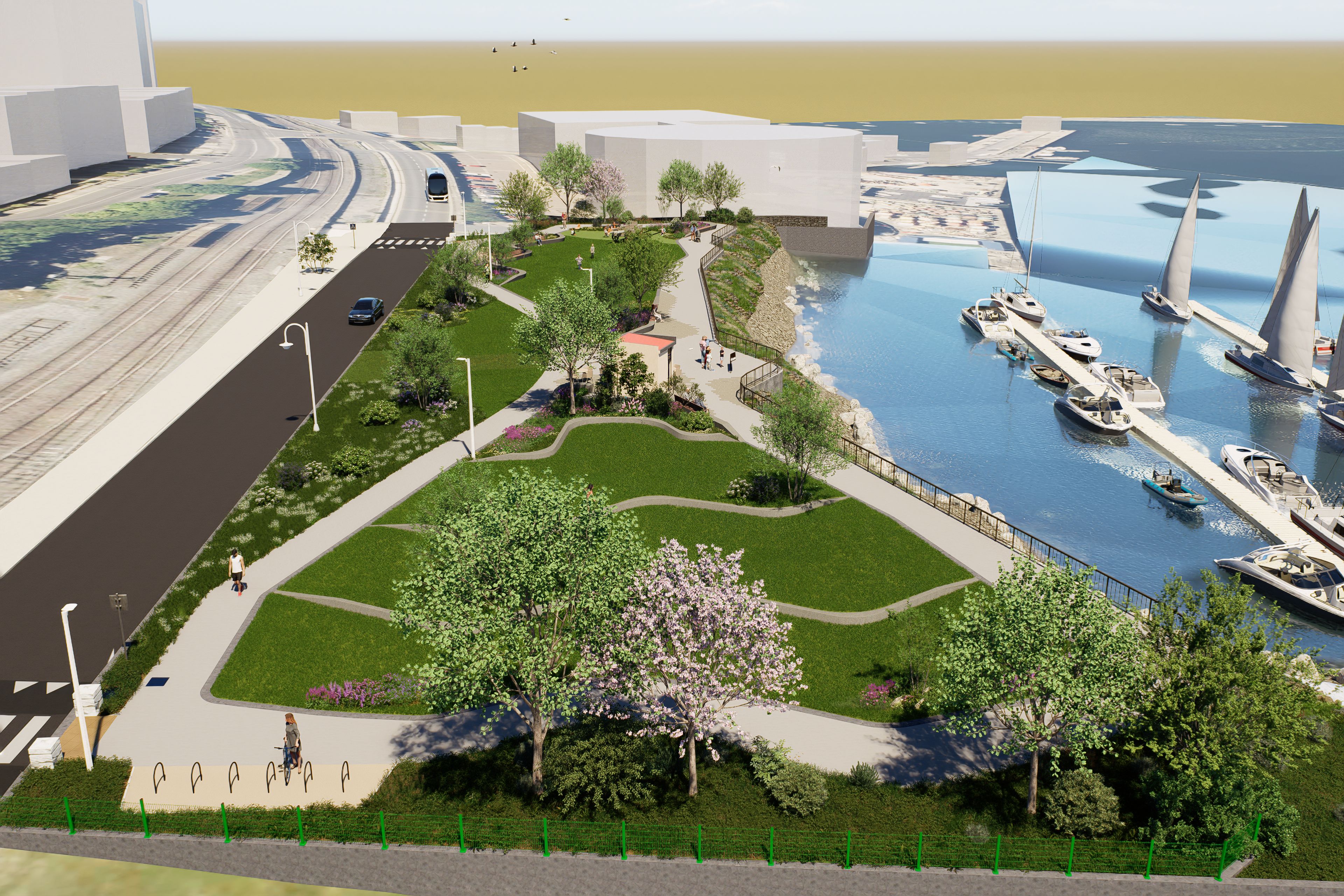 The Metals Green view from East